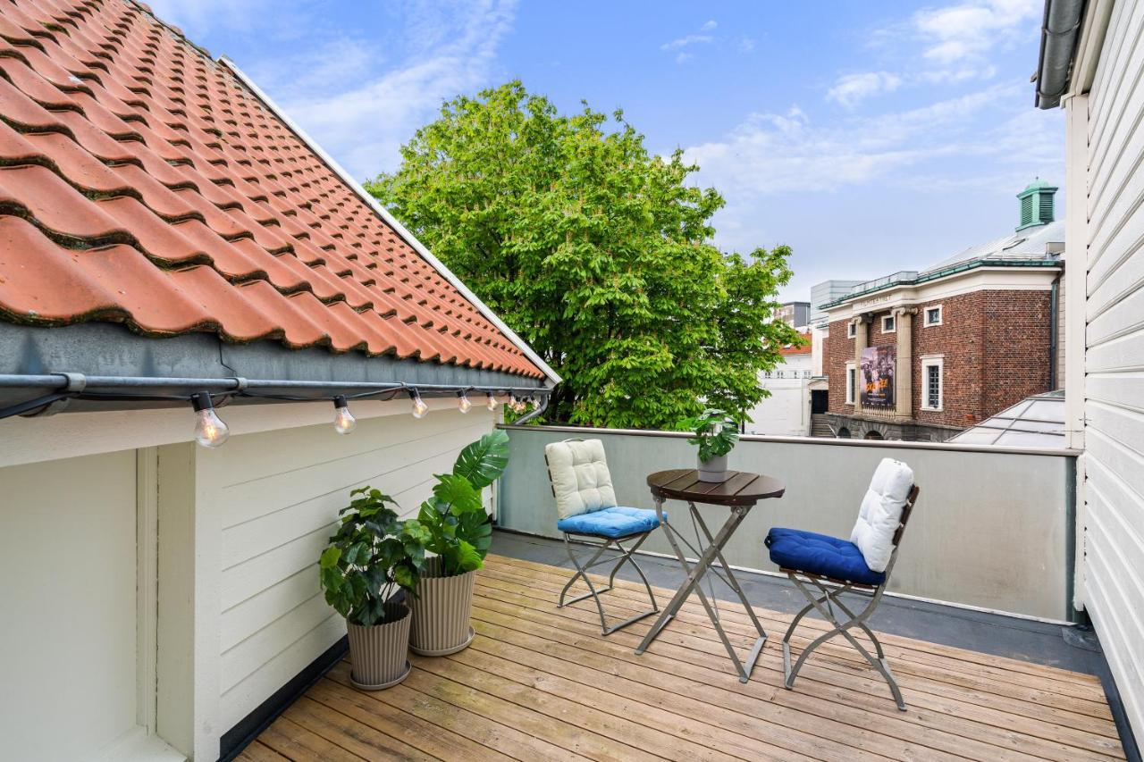 Charming Rooftop Apartment In Heart Of Stavanger Eksteriør bilde